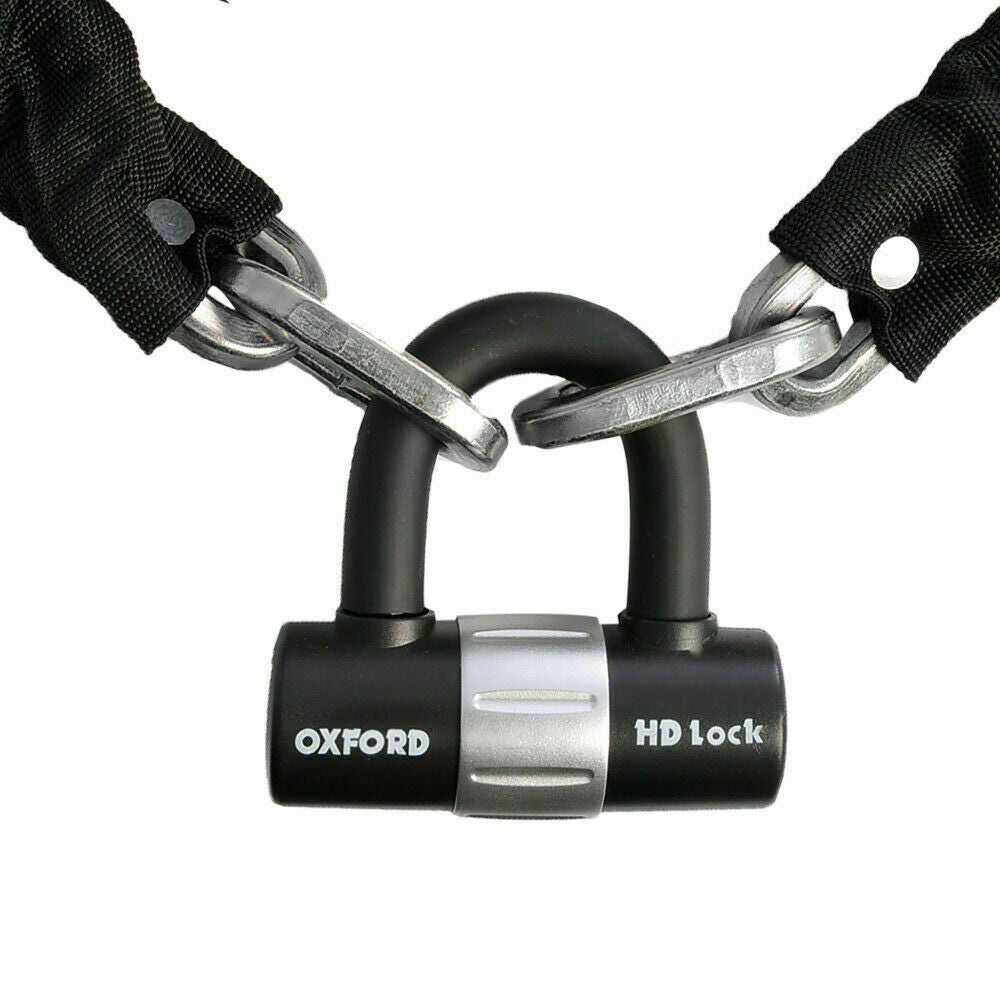 Oxford Sold Secure 9.5mm Silver Chain Lock OF159 1.5m Motorbike Security