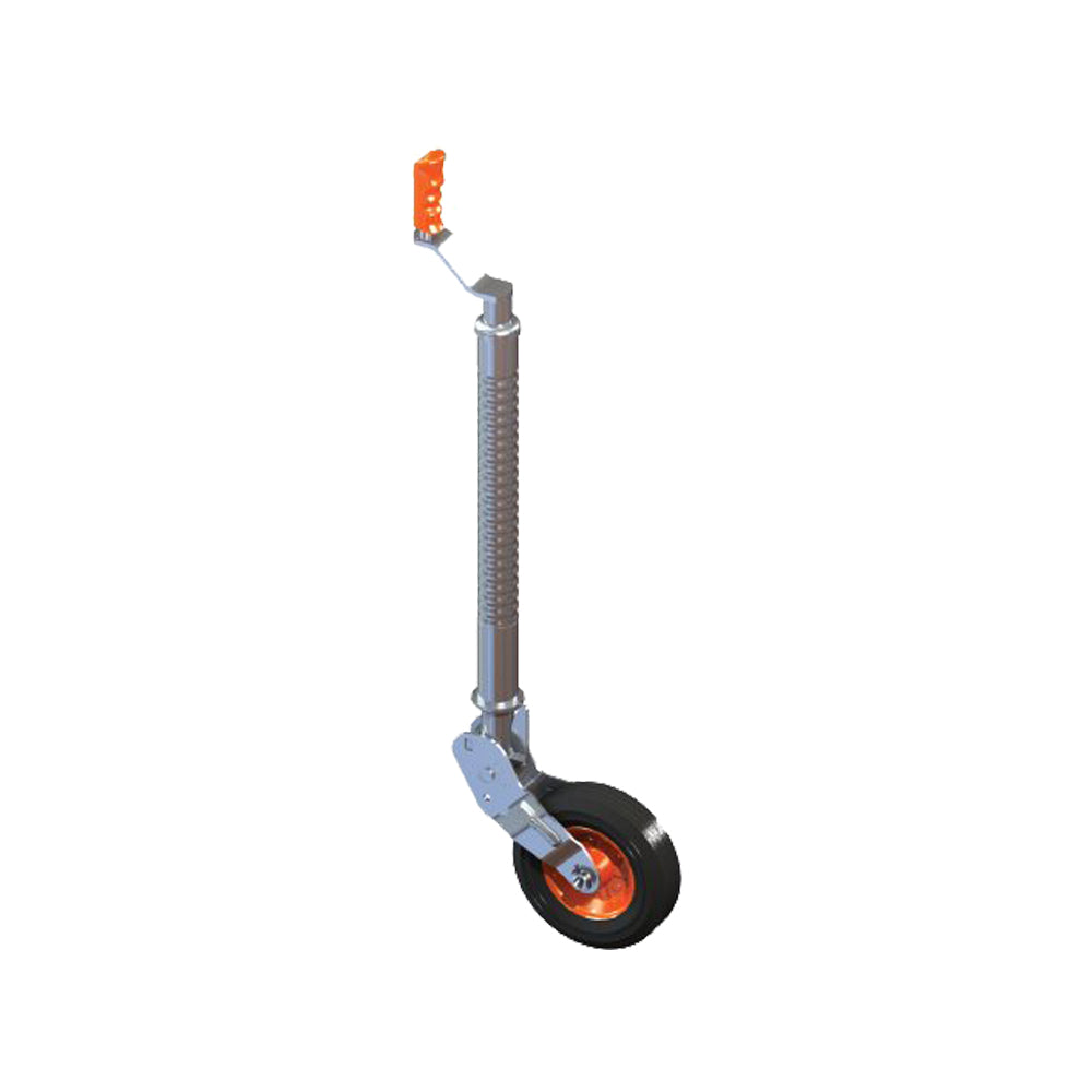 48mm Heavy Duty Trailer Jockey Wheel 25kg Ribbed Auto-Lift