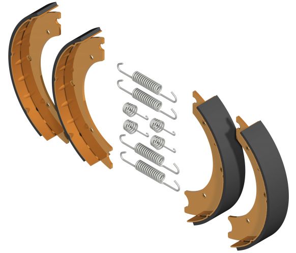 MP1764B Brake Shoe Set for Knott 250x40 Drums