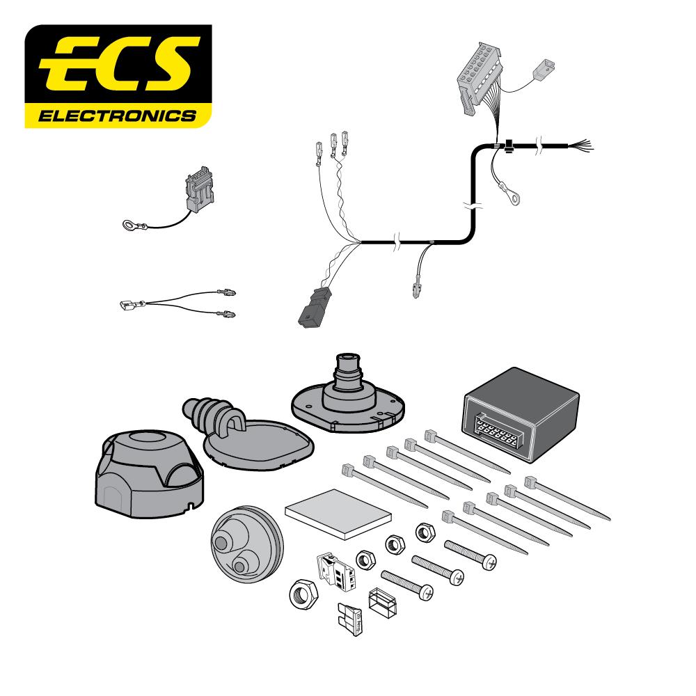 Towbar Wiring Kit AU037B1U AUDI A4 Avant / Estate 01/2005 - 12/2007 7 Pin