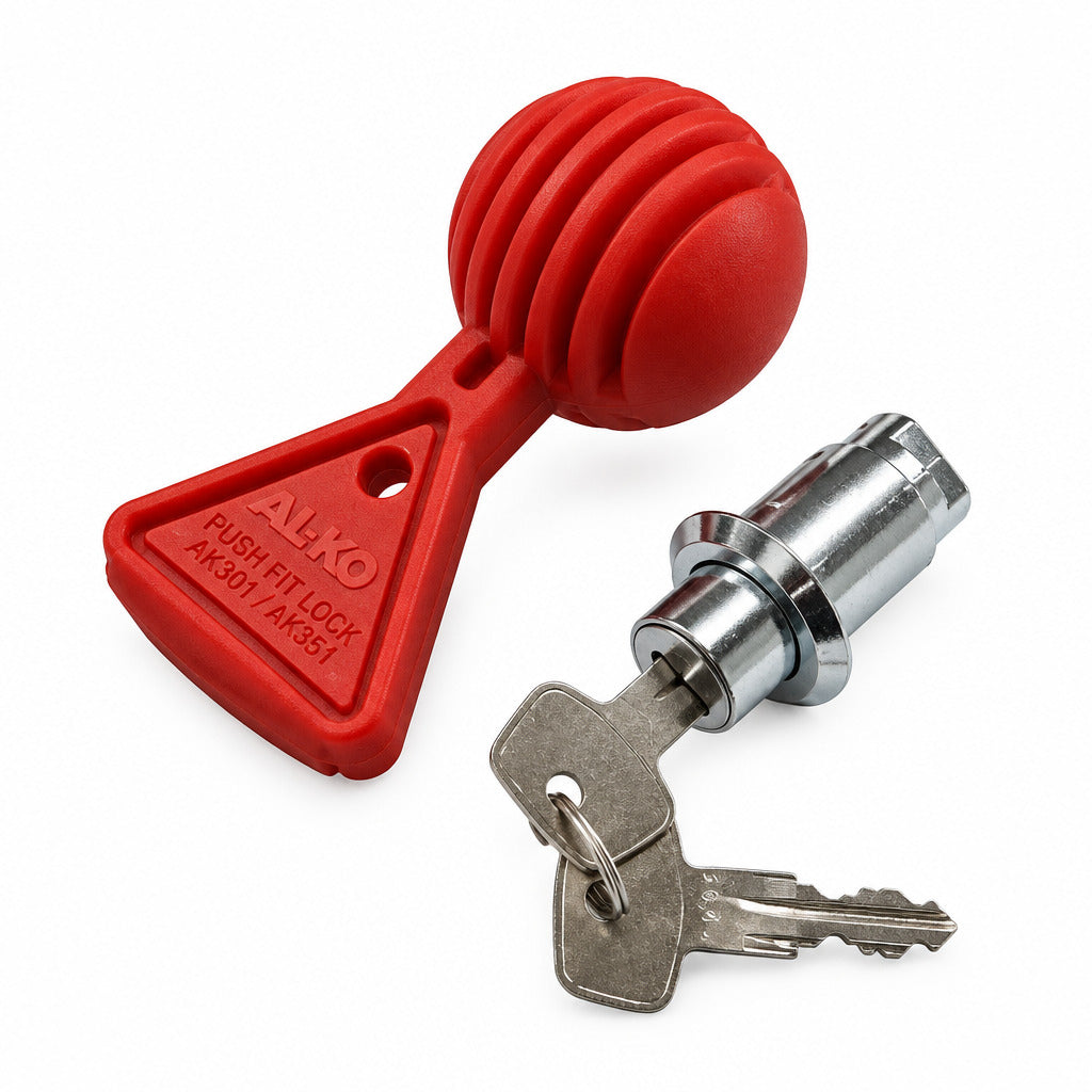 Alko Push-Fit Lock For AK301 And AK351 Coupling Heads fitted to Brian James TRailer