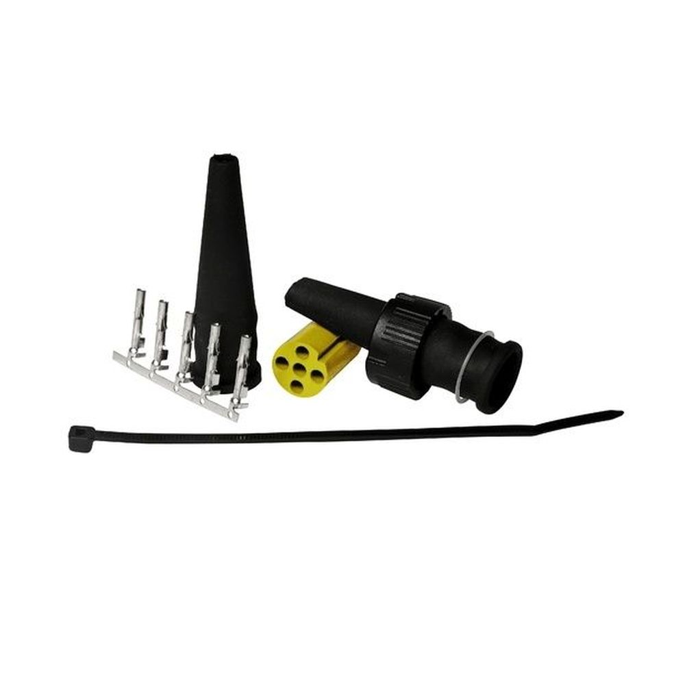 Aspock Bayonet Connector 5 Pin Yellow 13-0521-044