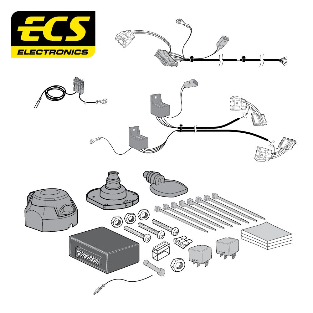 Towbar Wiring Kit CITROEN C5 Saloon 08/2008 - 05/2016 7 Pin CT046B1U
