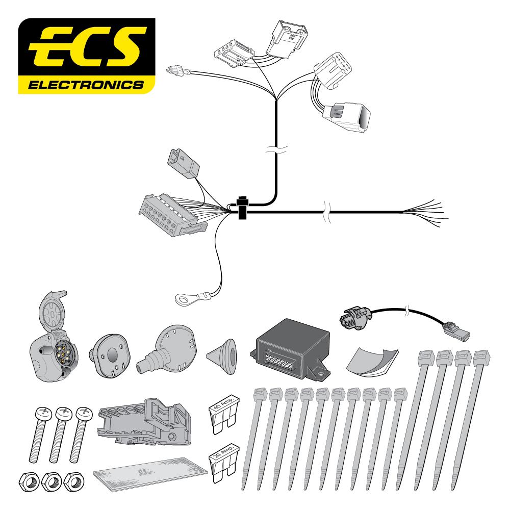 Towbar Wiring Kit CITROEN Berlingo Multispace 06/2015 - 08/2018 7 Pin CT056B1U