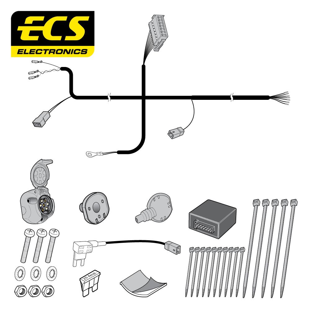 Towbar Wiring Kit VAUXHALL Crossland X SUV 06/2017 - 2021 7 Pin CT06107MU