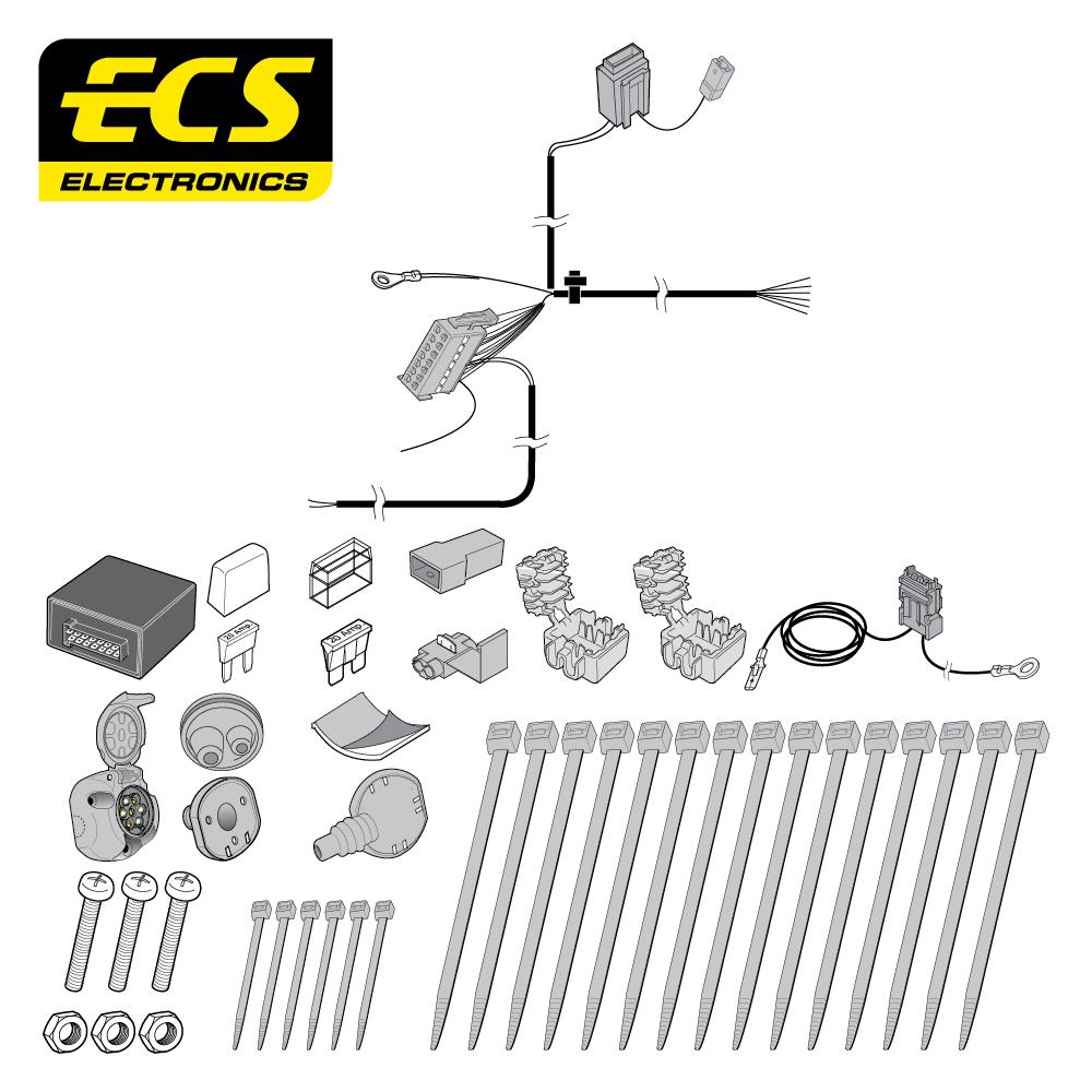 Towbar Wiring Kit FORD Kuga SUV 03/2013 - 01/2020 7 Pin FR066B1U