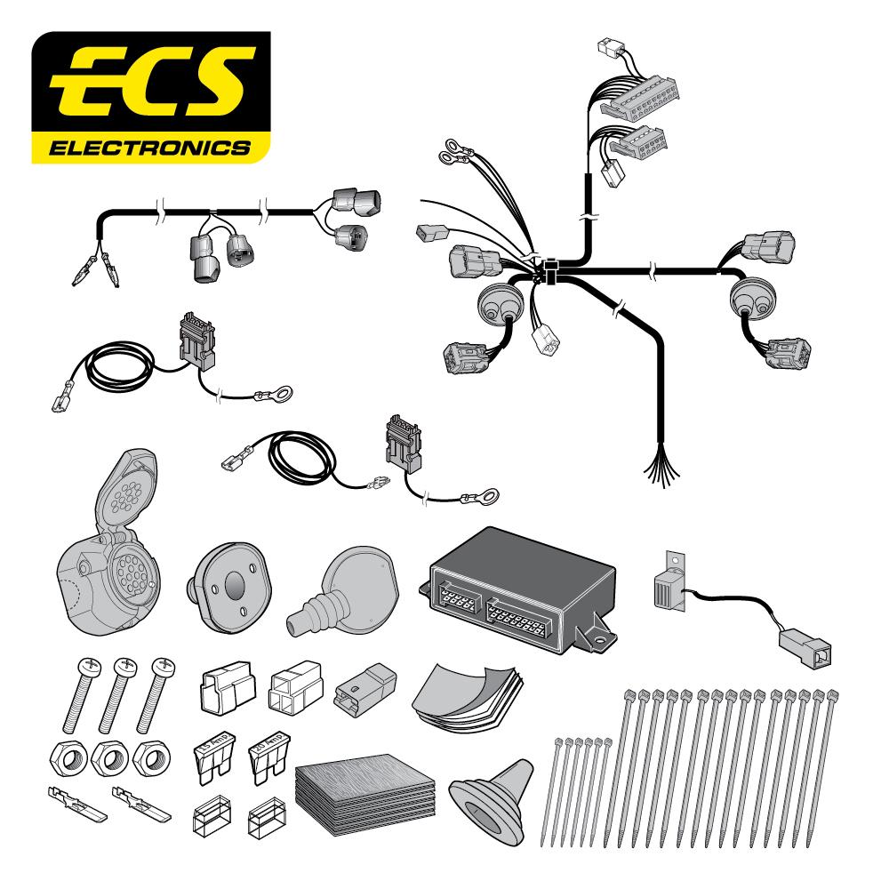 Towbar Wiring Kit HYUNDAI IX 35 Mini MPV 03/2010 - 13 Pin HY058DHU