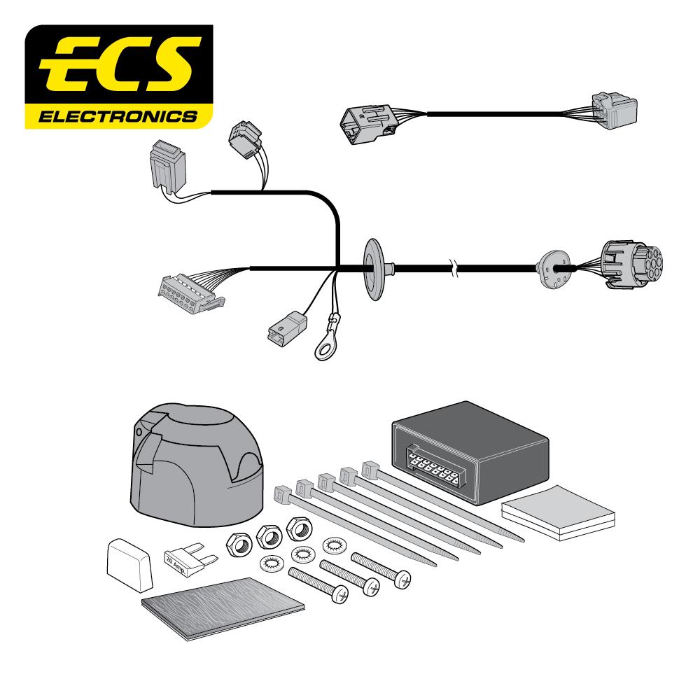 Towbar Wiring Kit JAGUAR F Pace SUV 04/2016 - 05/2017 7 Pin JG00607U