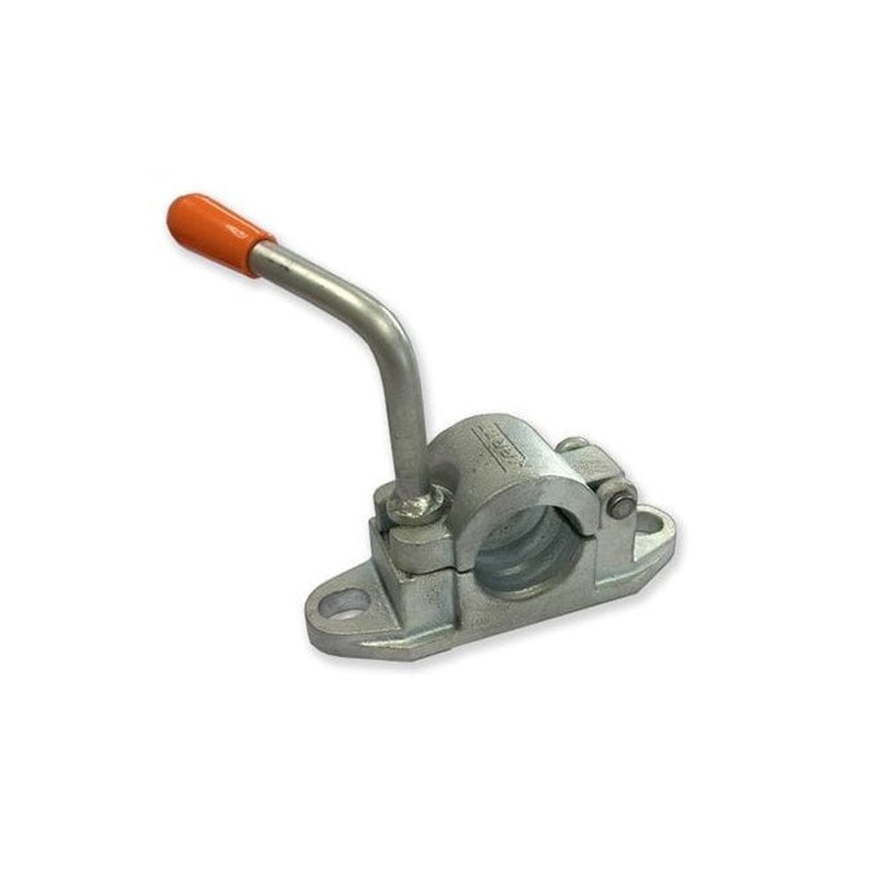 48mm Kartt Orange Bolt On Cast Ribbed Clamp Trailer Jockey Wheel / Prop Stand