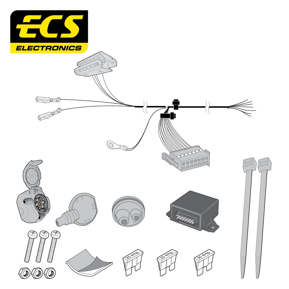 Towbar Wiring Kit MERCEDES C Class Coupe 04/2011 - 10/2015 7 Pin MB076B1U