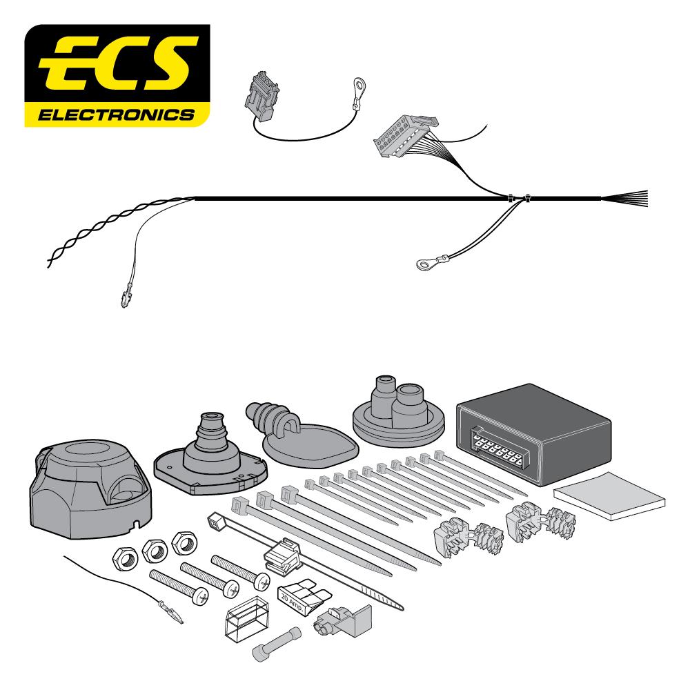 Towbar Wiring Kit MERCEDES GLA SUV 03/2014 - 02/2020 7 Pin MB077B1U