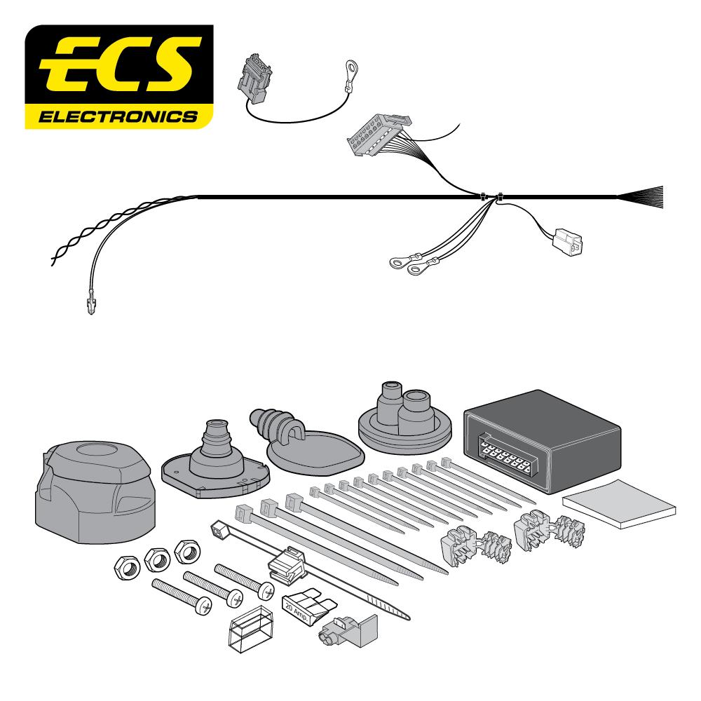 Towbar Wiring Kit MERCEDES B Class 5 Door 02/2012 - 01/2019 13 Pin MB077D1U