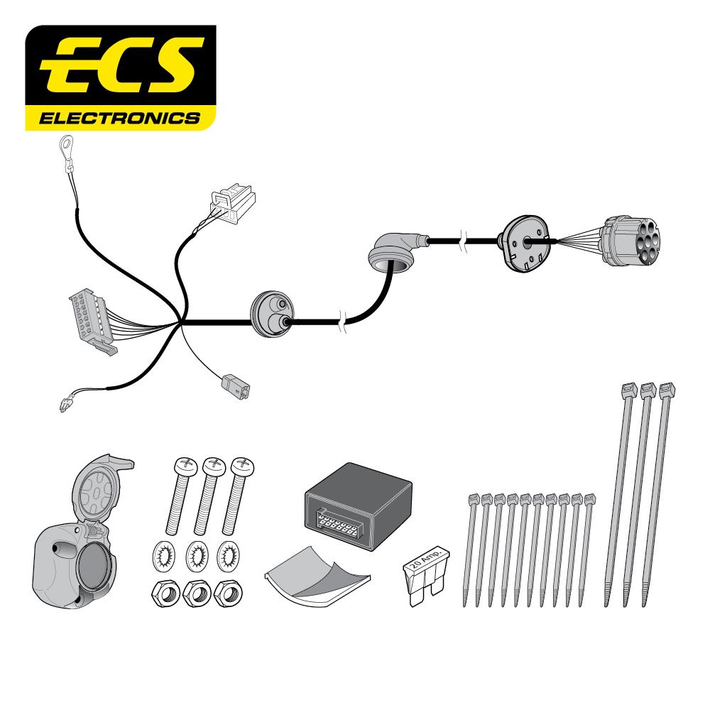 Towbar Wiring Kit MERCEDES E Class Cabriolet 09/2017 - 7 Pin MB08307U