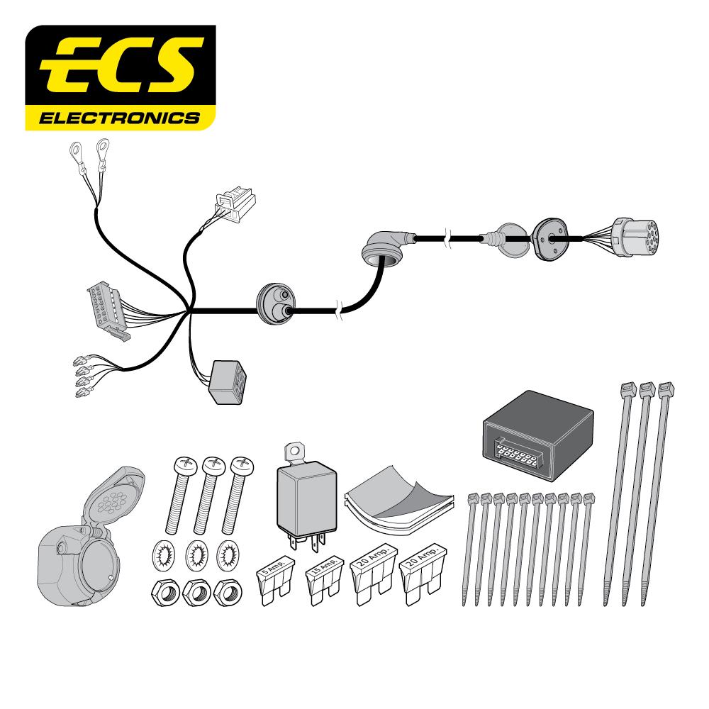 Towbar Wiring Kit MERCEDES E Class Saloon 04/2016 - 13 Pin MB08313U