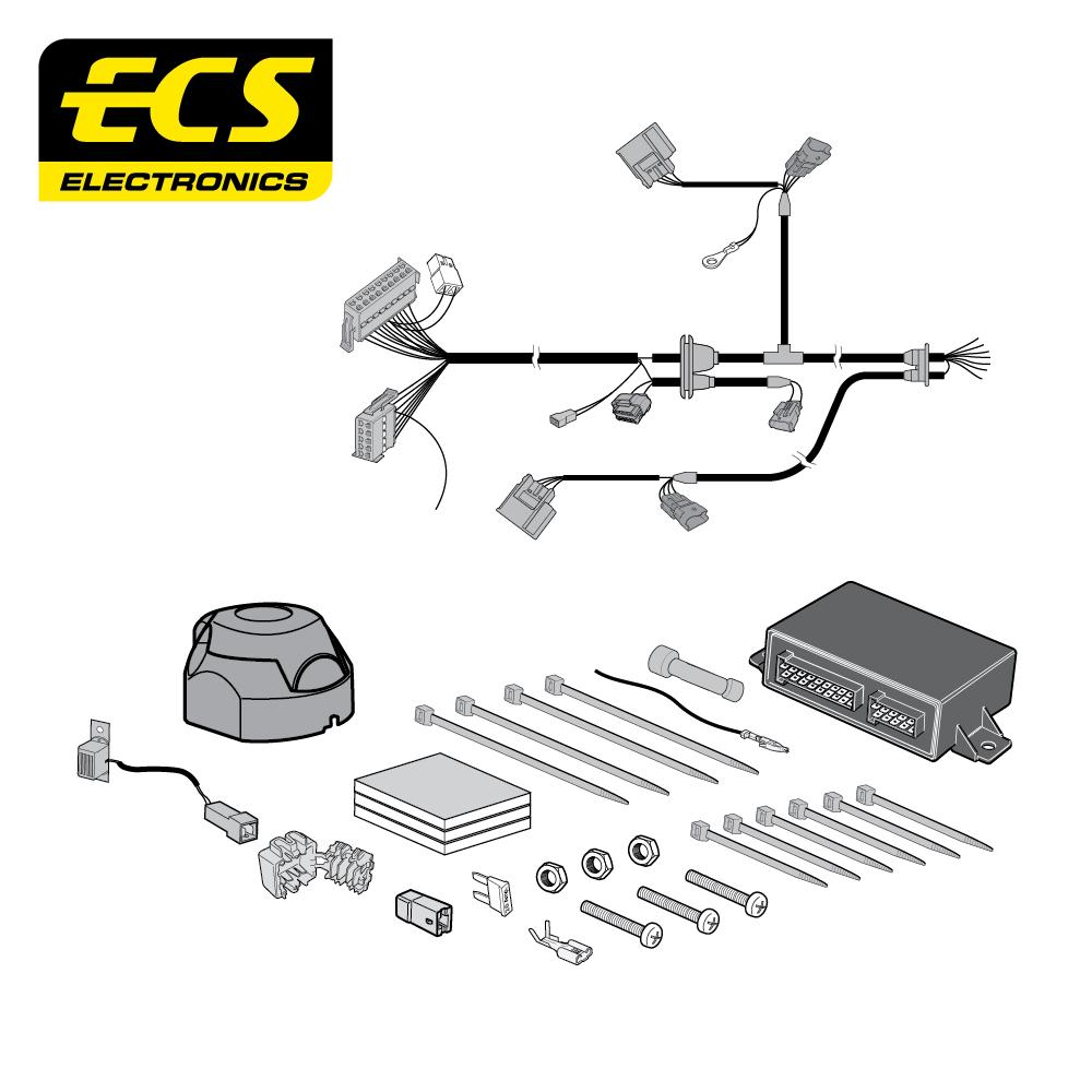 Towbar Wiring Kit VAUXHALL Vivaro Van 08/2014 - 07/2019 7 Pin OP069BHU