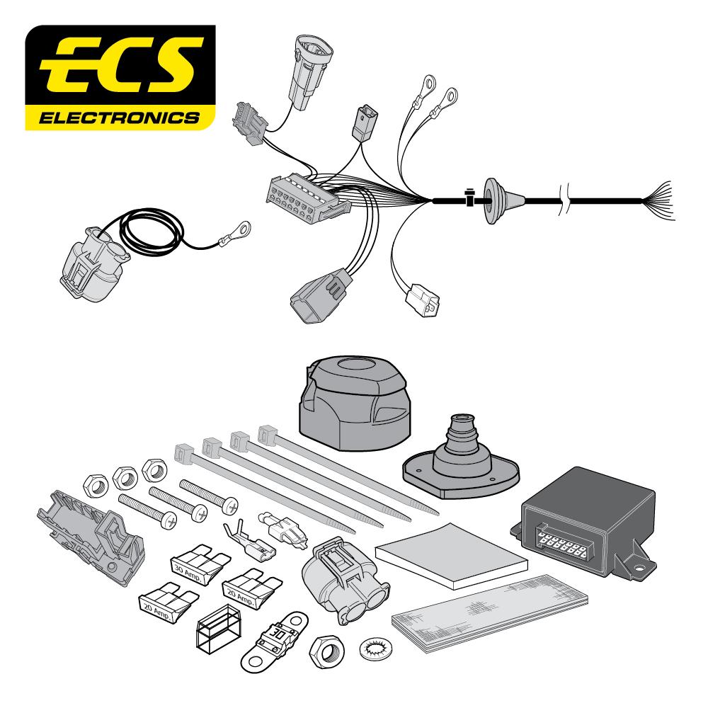 Towbar Wiring Kit PEUGEOT 307 3 & 5 Door & Estate 04/2005 - 04/2008 13 Pin PE059D1U