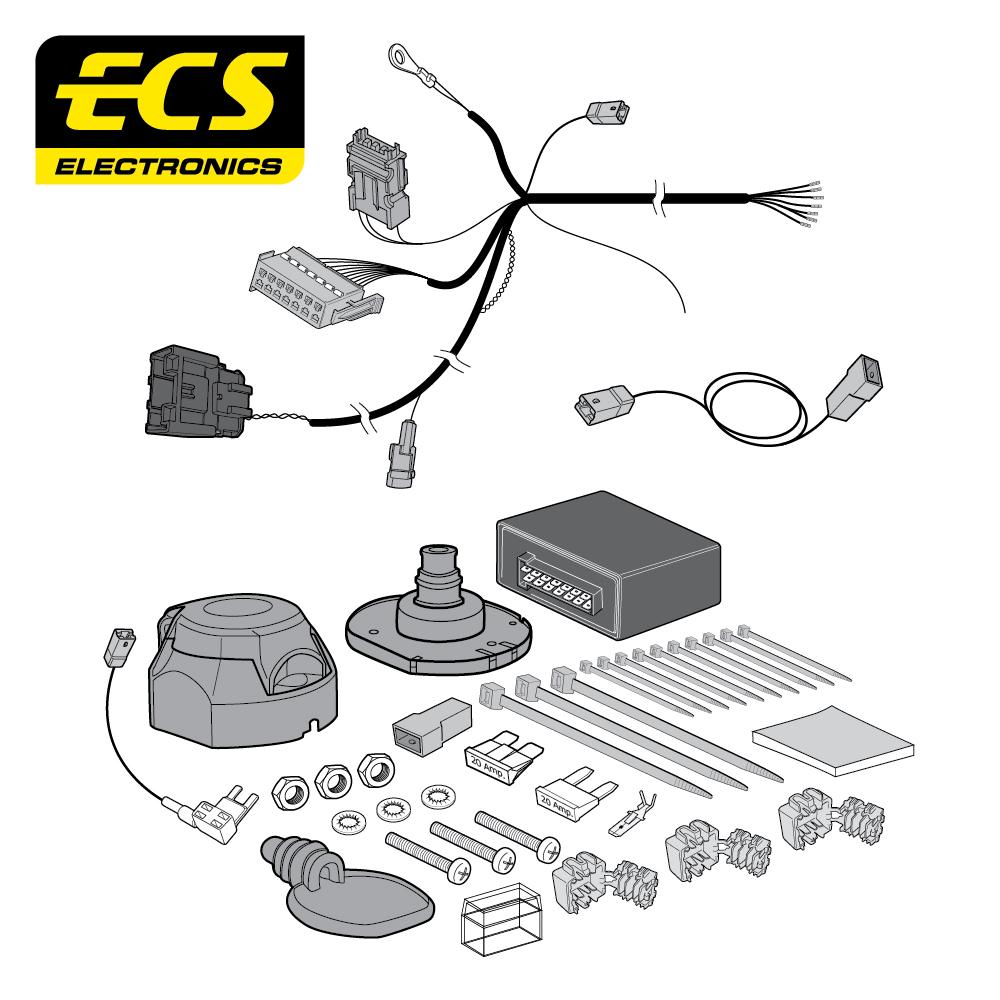 Towbar Wiring Kit CITROEN DS7 Crossback E-Tense Estate 01/2020 - 7 Pin PE08407MU
