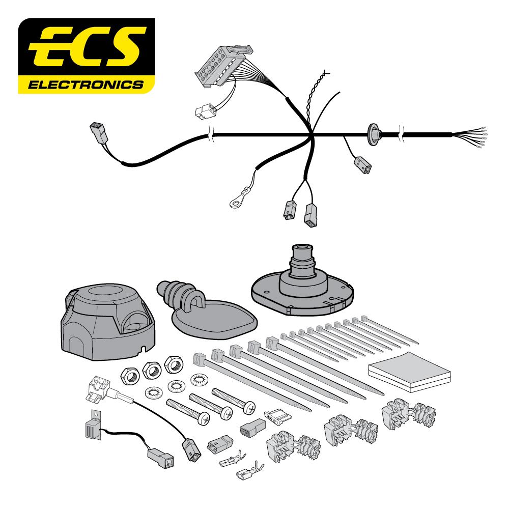 Towbar Wiring Kit SSANGYONG Rexton SUV 10/2017 - 7 Pin SY02007U