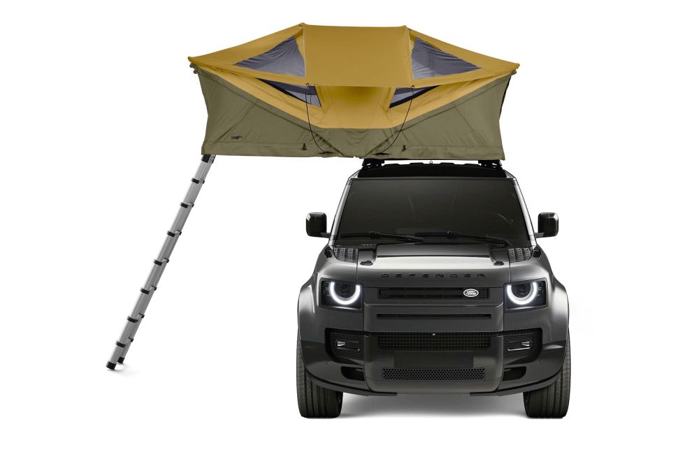 Thule Approach L - 3-4 Person Car Roof Top Tent Fennel Tan on car