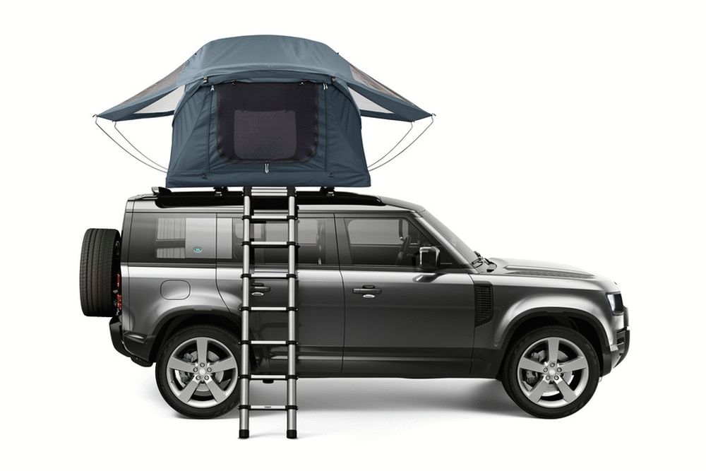 Thule Approach M - 2-3 Person Car Roof Top Tent Dark Slate front car view