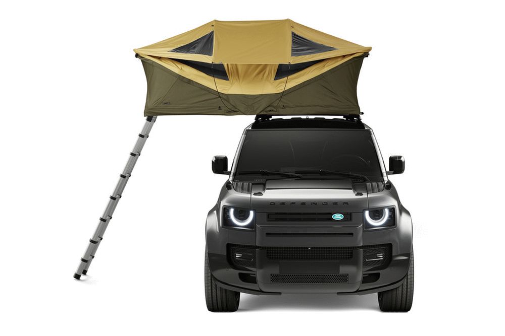 Thule Approach M - 2-3 Person Car Roof Top Tent Fennel Tan on car