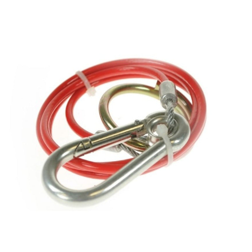 Coupling breakaway cable coiled as packaged and supplied