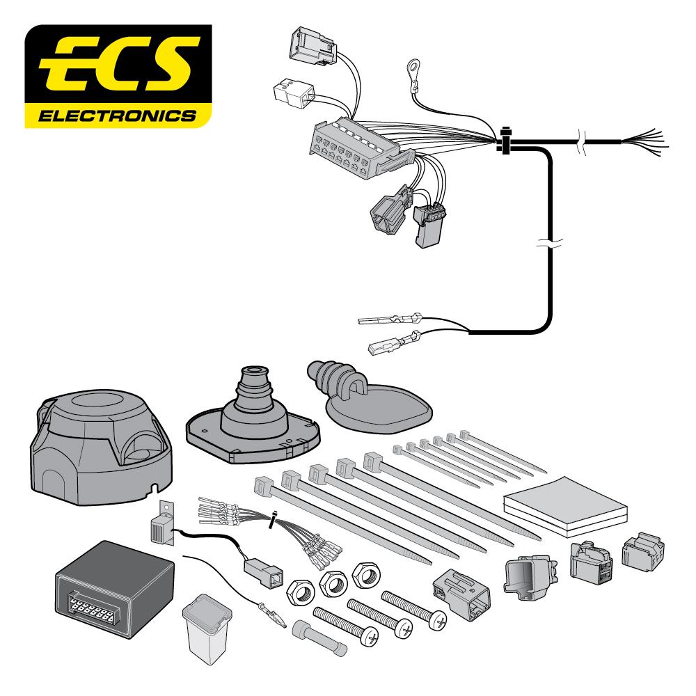 Towbar Wiring Kit VOLVO C30 3 Door 09/2006 - 7 Pin VL014BXU