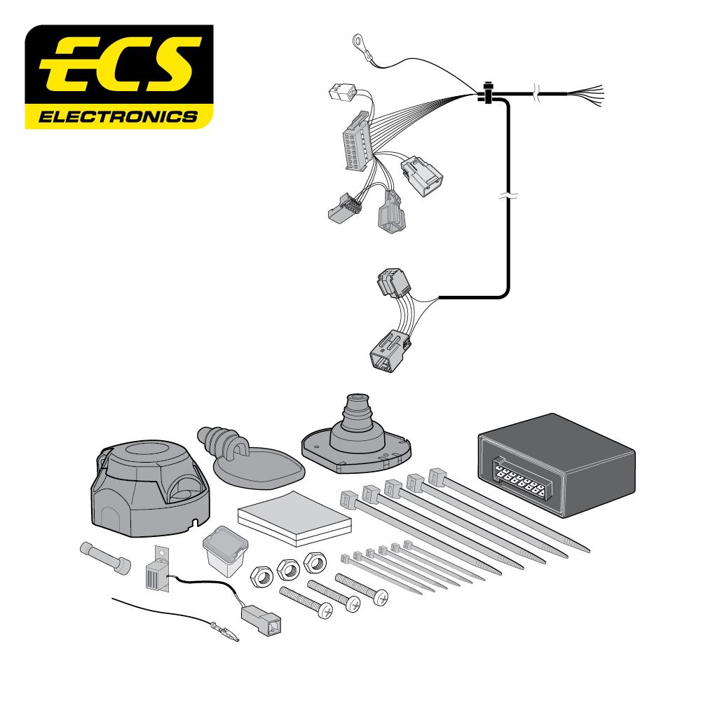 Towbar Wiring Kit VOLVO C70 Cabriolet 02/2006 - 7 Pin VL022BXU