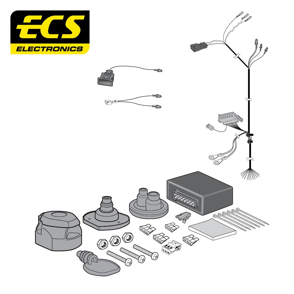 Towbar Wiring Kit VOLKSWAGEN Golf V Estate 06/2007 - 06/2010 13 Pin VW104D1U