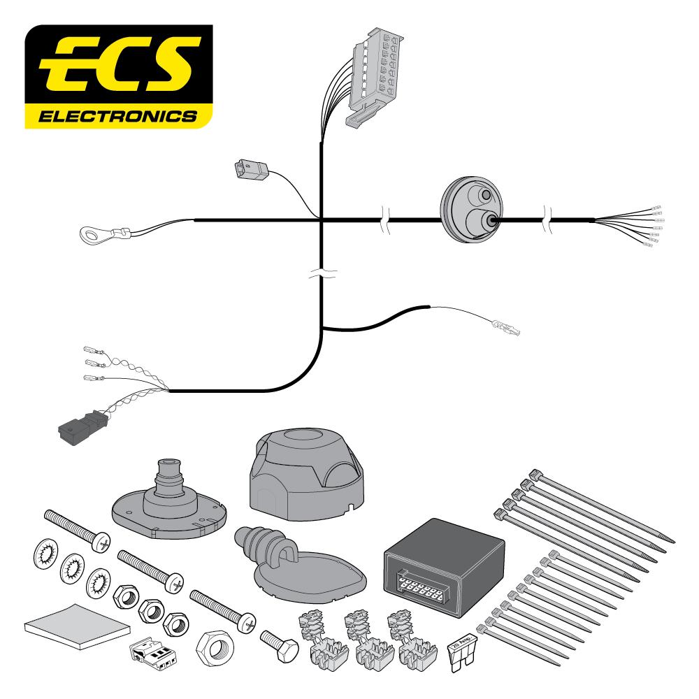 Towbar Wiring Kit SKODA Rapid 5 Door (inc Spaceback) 06/2015 - 7 Pin VW20407MU