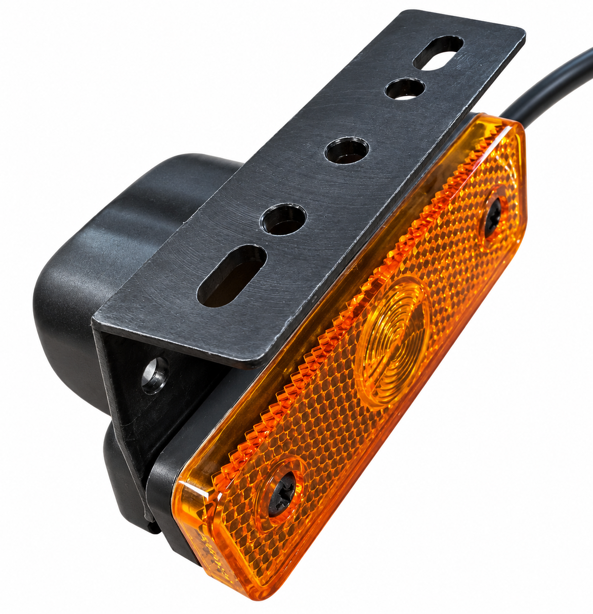 Flatpoint I LED Trailer Side Marker Light Amber + mounting bracket Brian James