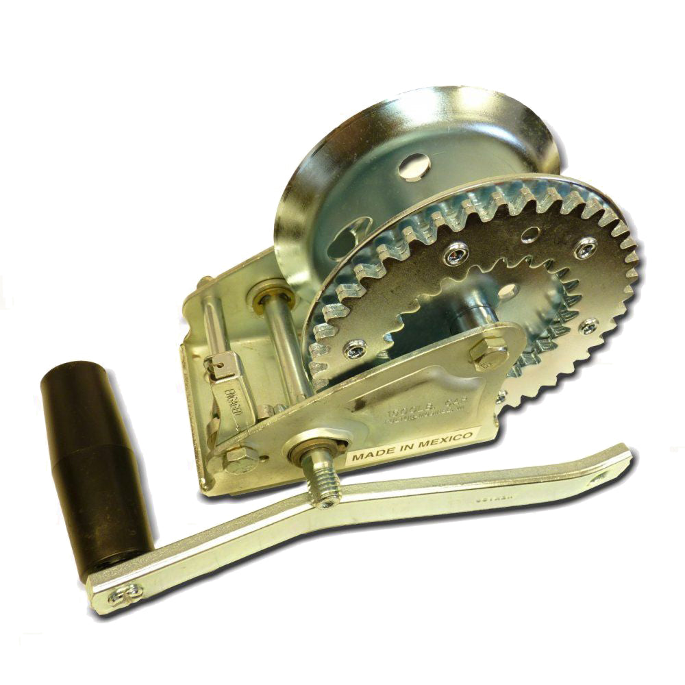 1 Speed Hand Winch with 1500lb (680kg) Line Pull Capacity
