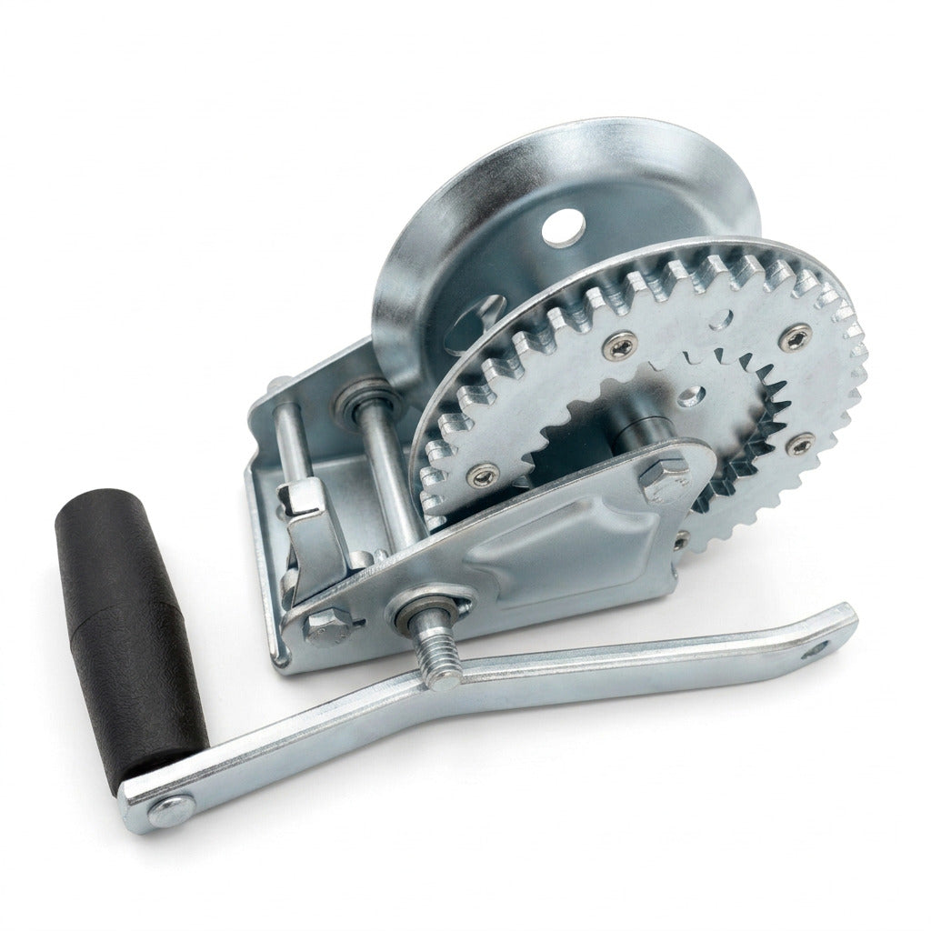 1 Speed Hand Winch with 1500lb (680kg) Line Pull Capacity