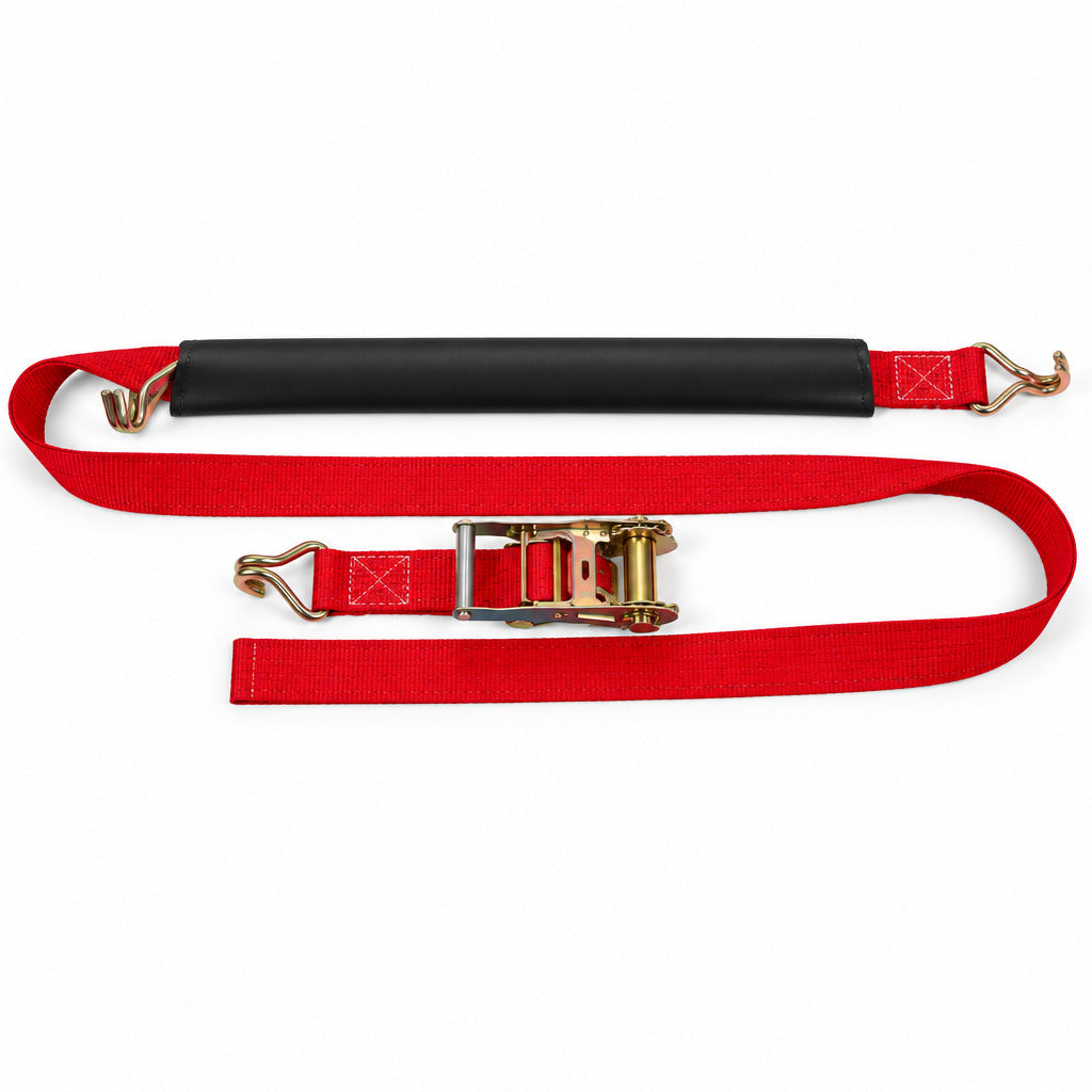 Car Transporter Overwheel Ratchet Strap Set