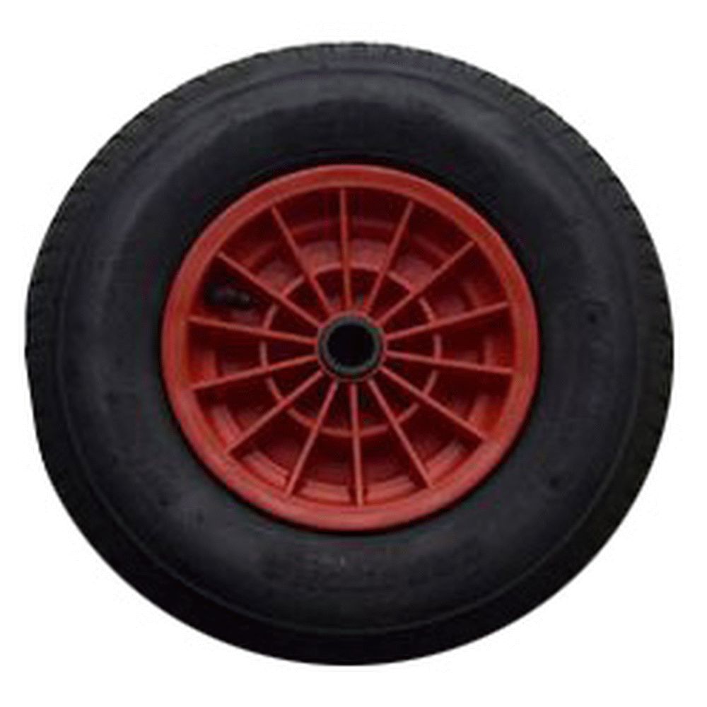 Spare Jockey Wheel Pneumatic 3.00 - 4 Plastic, Bearing ID - 20mm