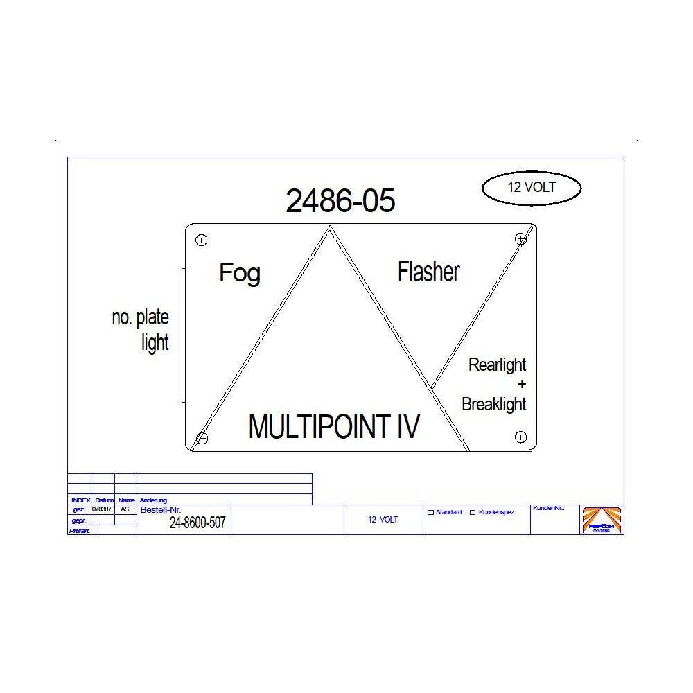 Aspock Multipoint IV Rear Combination Trailer Light with Fog - Image 4
