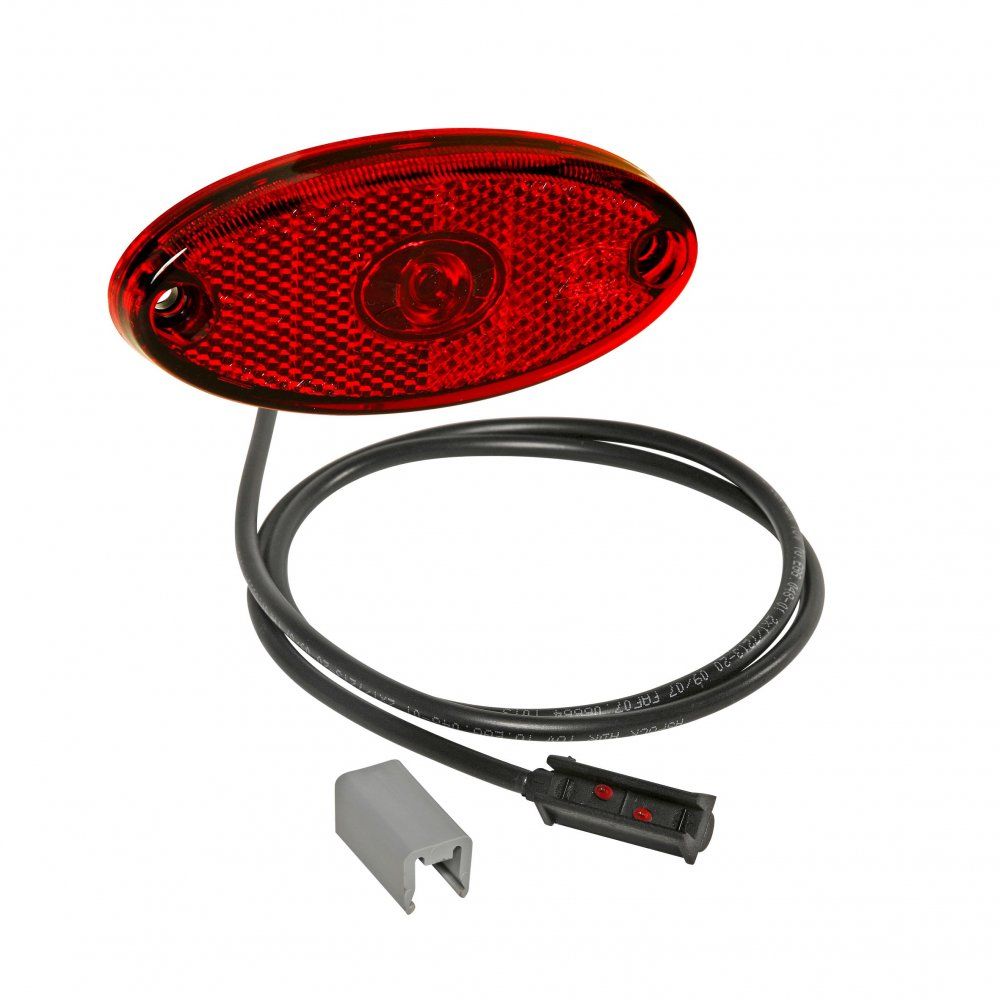 Aspock Flatpoint II Red LED Marker Lamp with Reflector and 0.5m Flat Cable.