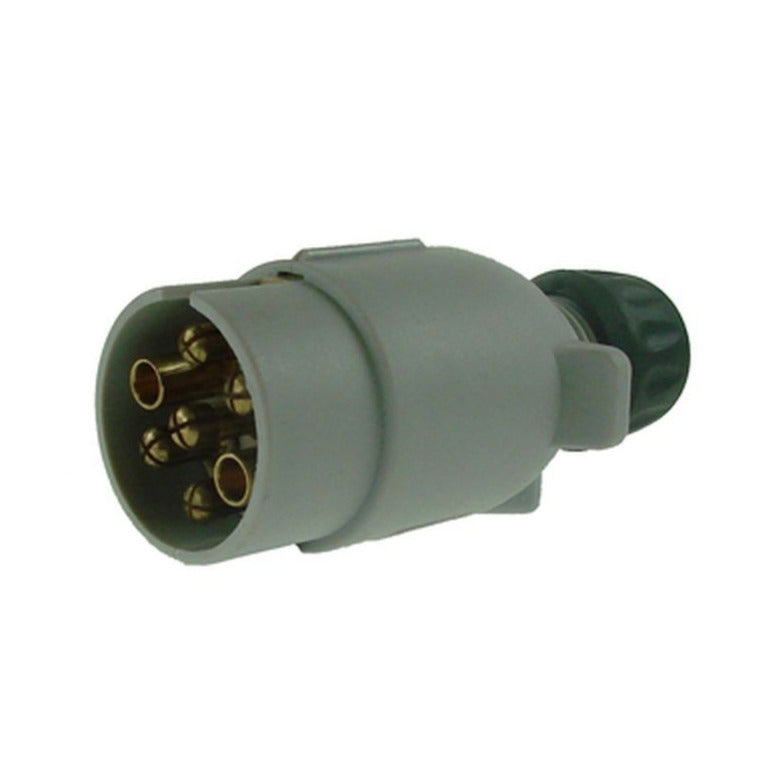 Maypole 12S Type 7 Pin Plastic Caravan Electrics Grey Plug