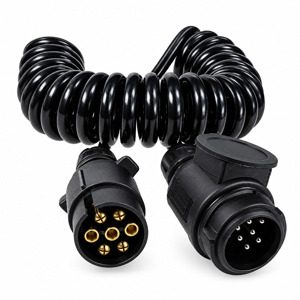 Maypole 2.5m 7 Pin Plug to 8 Pin Curly Conversion Lead (13 Pin Type) MP5901